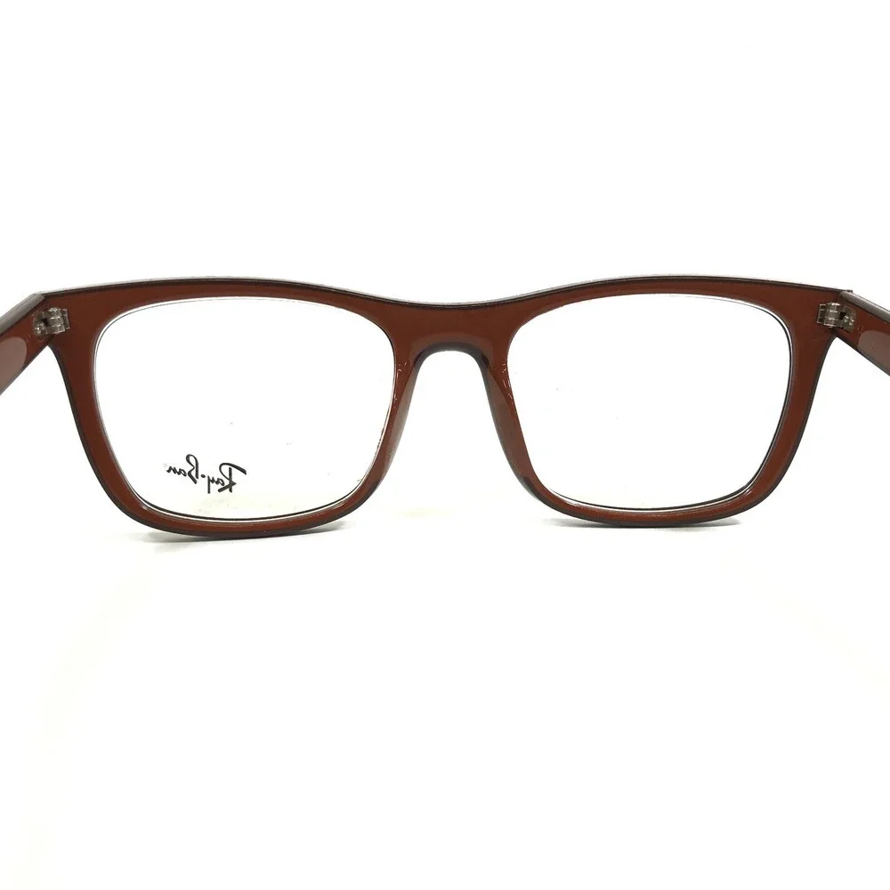Ray-Ban Eyeglasses Frames RB7209-F 8211 Brown Beige Square Asian Fit 55-20-145